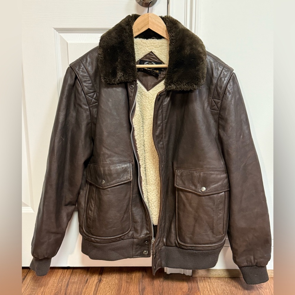 Aberdeen Vintage 80s Bomber Jacket Size 46R
